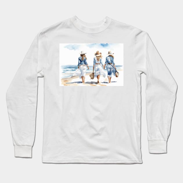 Coastal Cowgirl Long Sleeve T-Shirt by Cun-Tees!